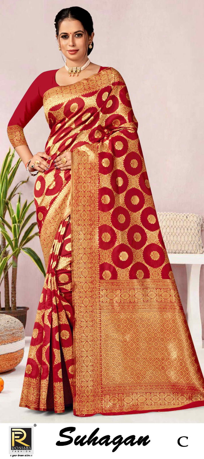 Ronisha Suhagan Designer Saree Catalog
